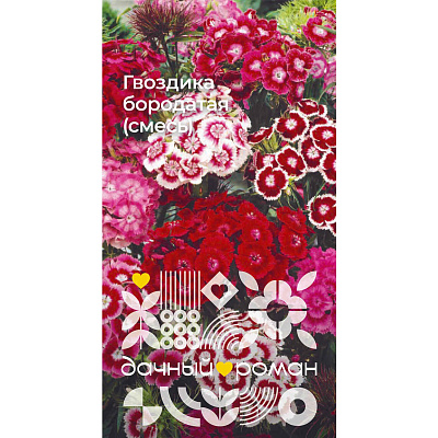 Семена Гвоздика бородатая (смесь), 0,2 гр. Дачный роман